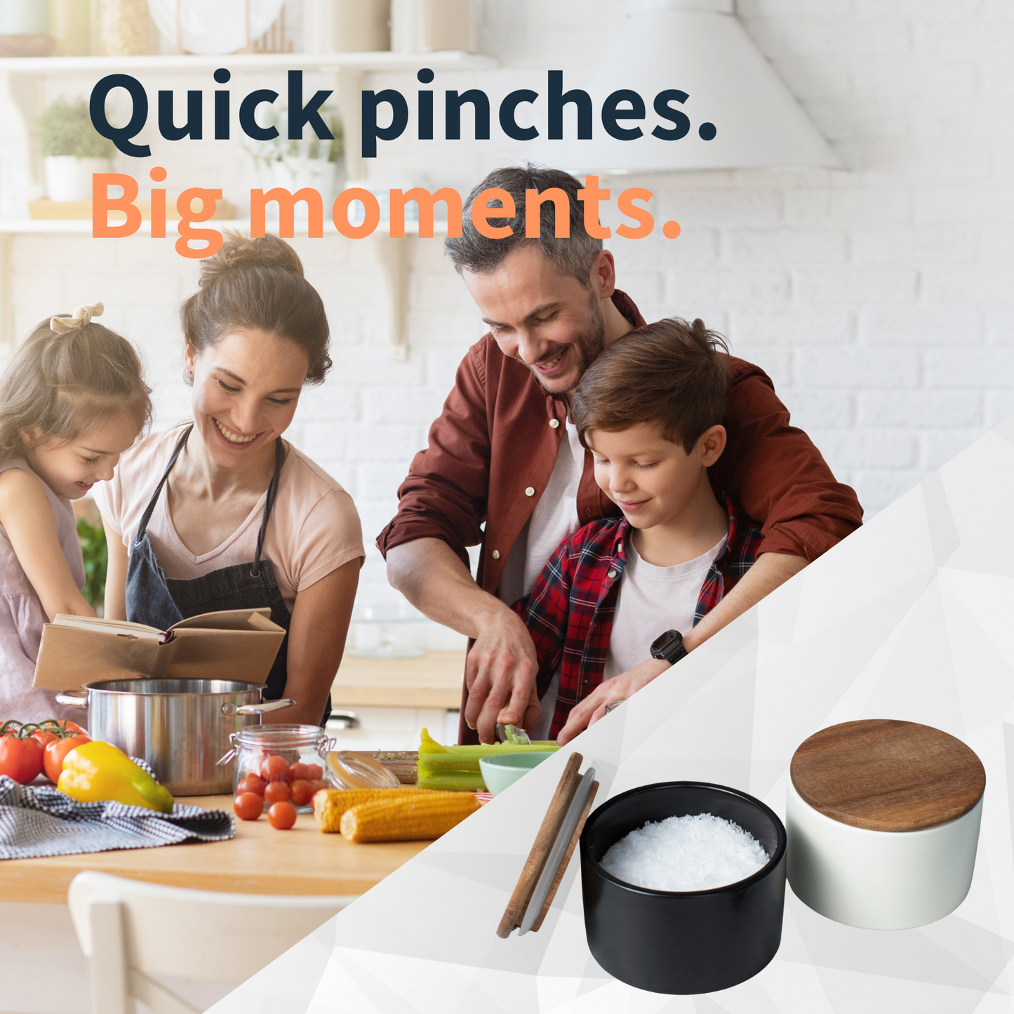 Modern Ceramic Salt & Pepper Bowls