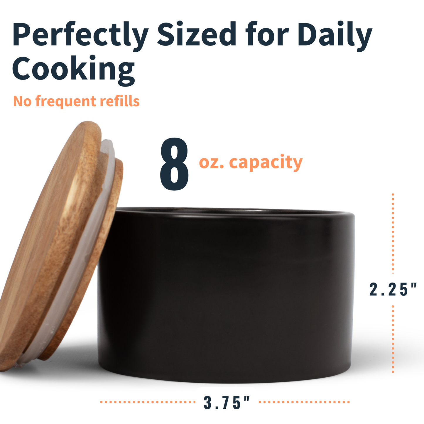 Modern Ceramic Salt & Pepper Bowls