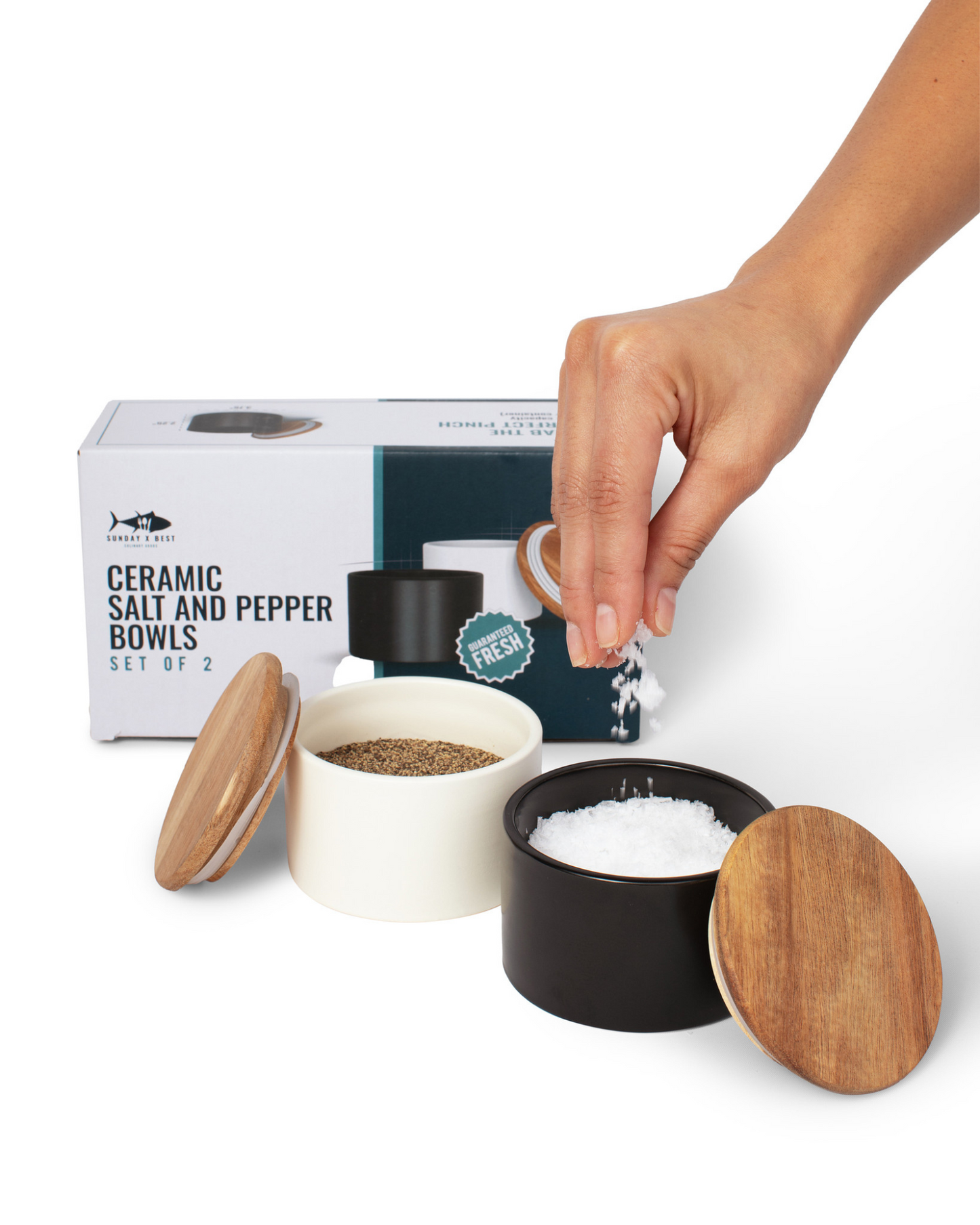 Modern Ceramic Salt & Pepper Bowls